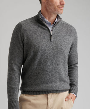 Peter Millar Long Sleeve Crescent Quarter Zip Sweater
