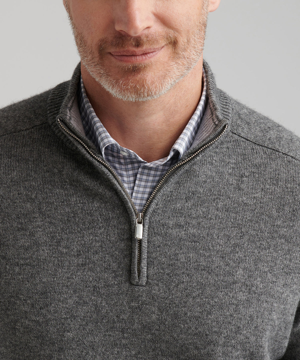 Peter Millar Long Sleeve Crescent Quarter Zip Sweater, Men's Big & Tall
