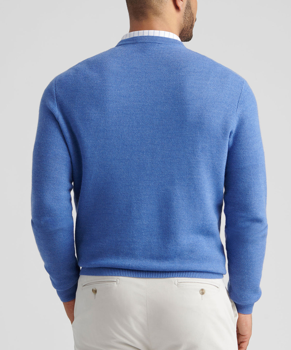 Peter Millar Long Sleeve Autumn Crest Honeycomb Crew Neck Pullover, Men's Big & Tall
