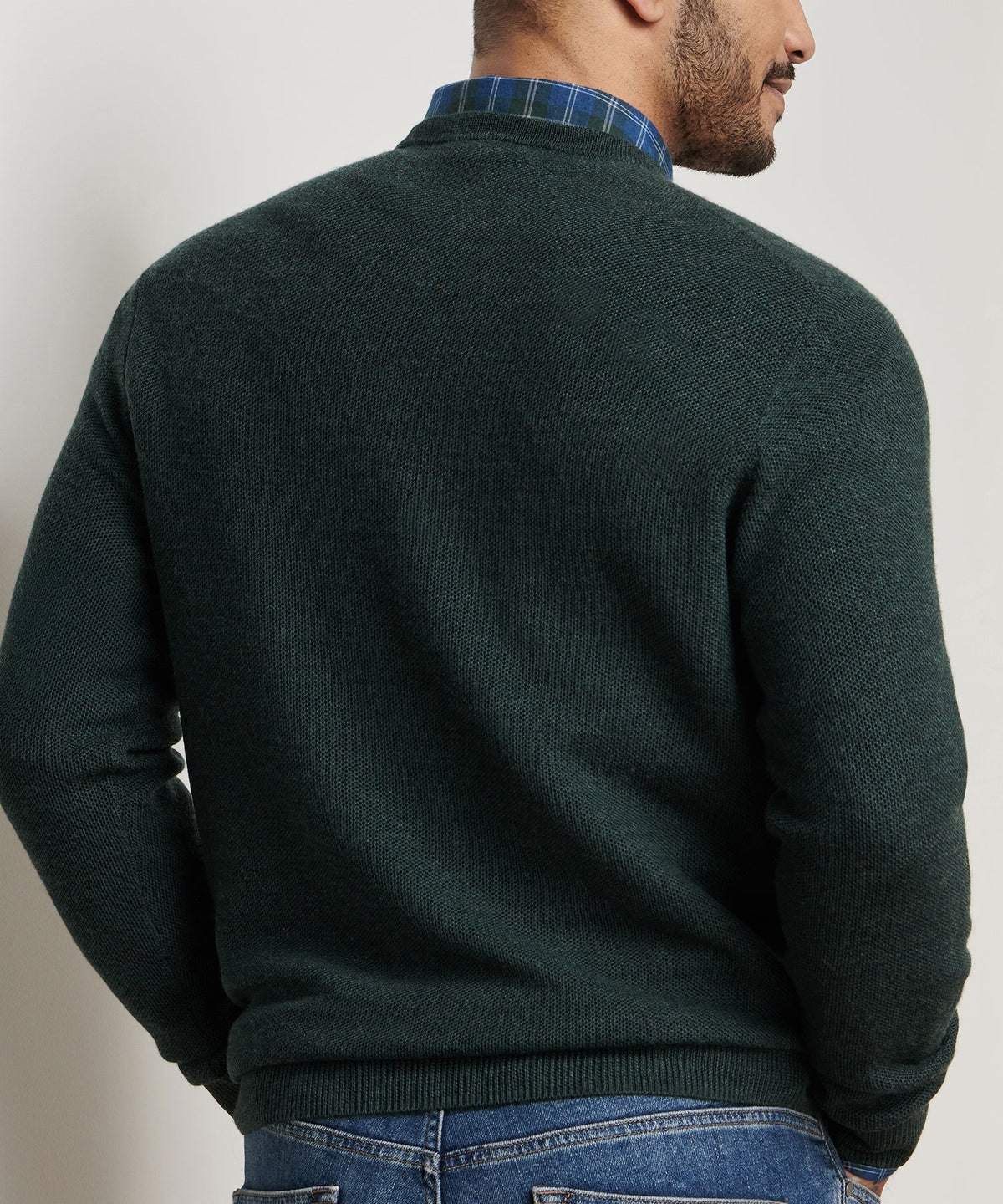 Peter Millar Long Sleeve Autumn Crest Honeycomb Crew Neck Pullover, Men's Big & Tall