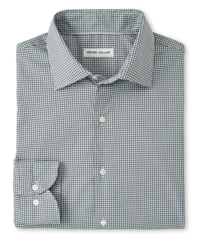 Peter Millar Long Sleeve Spread Collar Cotton Stretch Jackson Sport Shirt, Men's Big & Tall