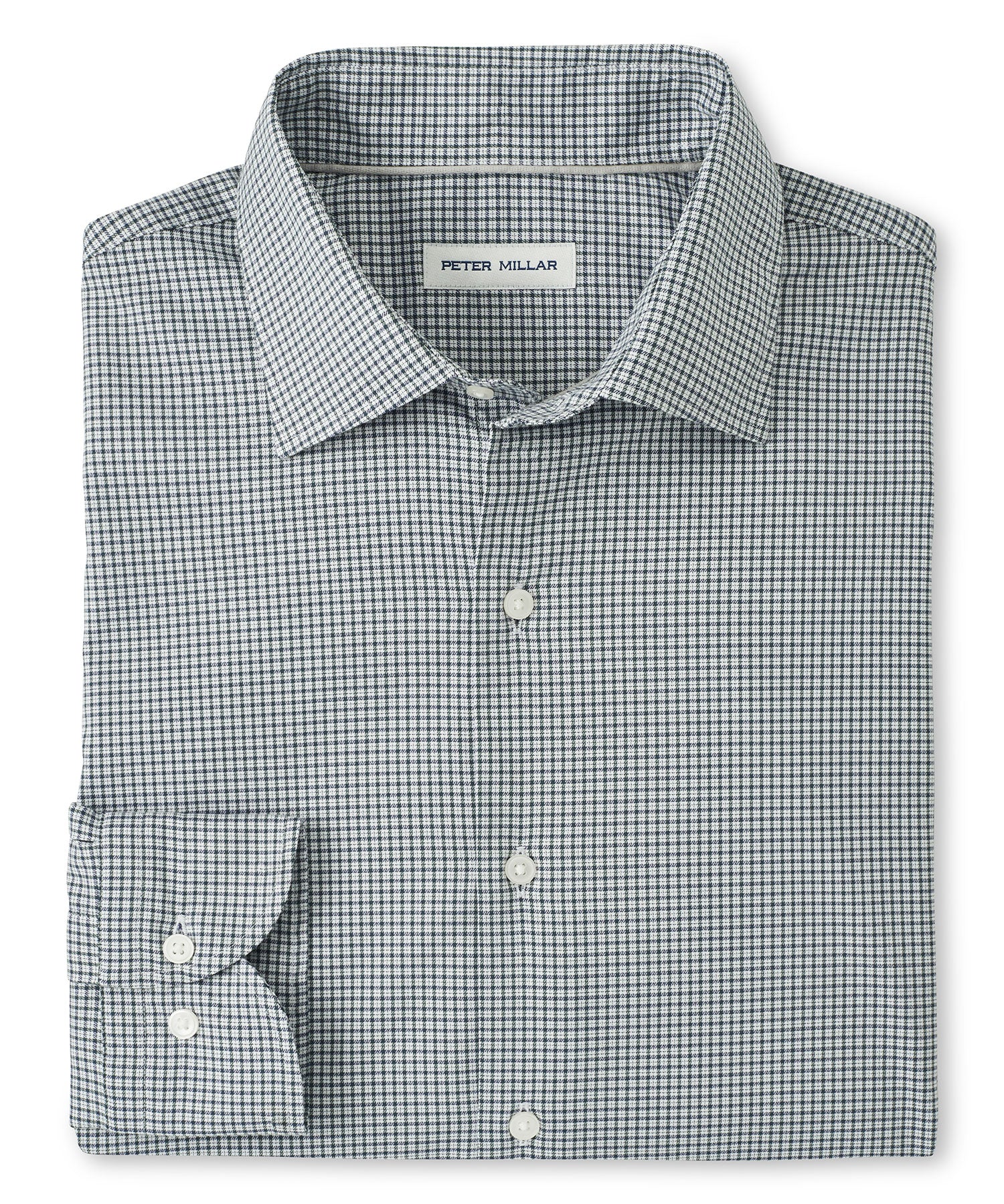 Peter Millar Long Sleeve Spread Collar Cotton Stretch Jackson Sport Shirt, Men's Big & Tall