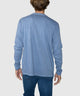 Westport Lifestyle Long Sleeve Ocean Washed Crew Neck Pocket T-Shirt - Lake