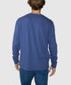 Westport Lifestyle Long Sleeve Ocean Washed Crew Neck Pocket T-Shirt - Navy