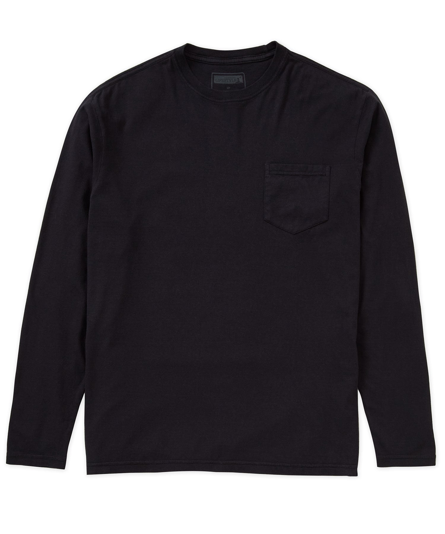 Westport Lifestyle Long Sleeve Ocean Washed Crew Neck T-Shirt