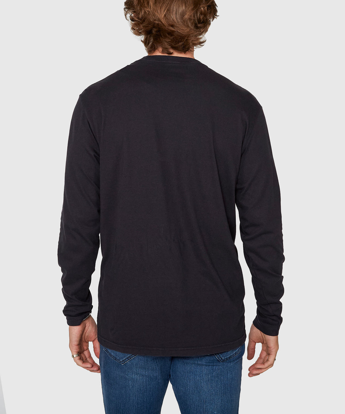 Westport Lifestyle Long Sleeve Ocean Washed Crew Neck T-Shirt, Men's Big & Tall