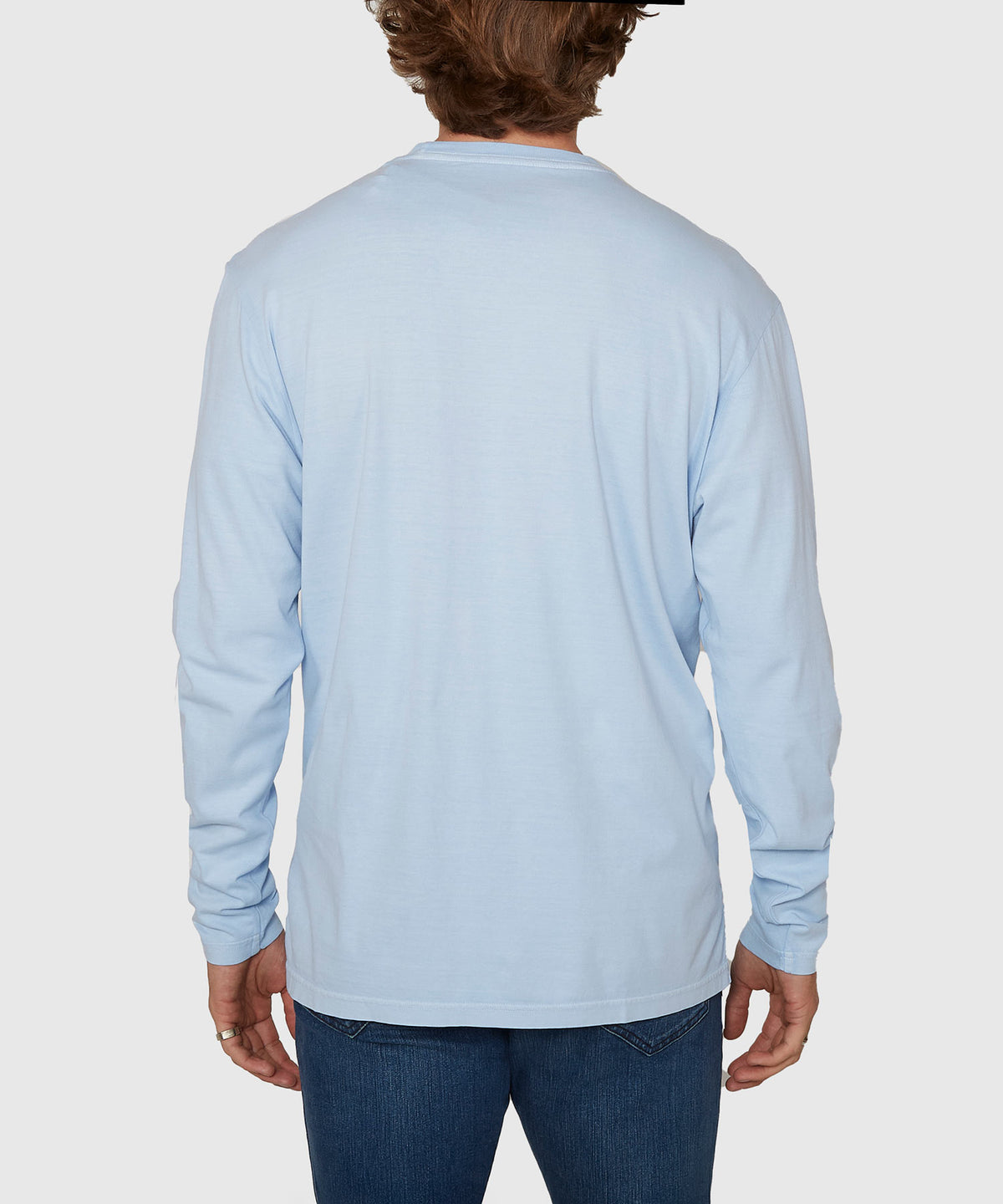 Westport Lifestyle Long Sleeve Ocean Washed Crew Neck T-Shirt, Men's Big & Tall