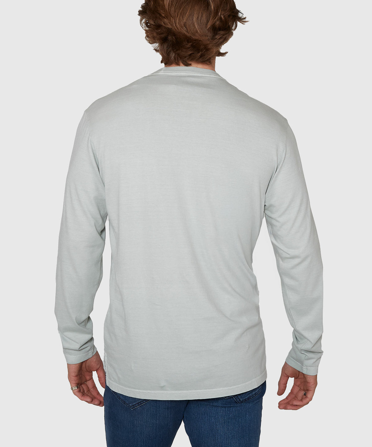 Westport Lifestyle Long Sleeve Ocean Washed Crew Neck T-Shirt, Men's Big & Tall