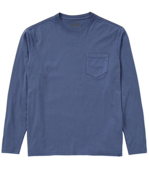 Westport Lifestyle Long Sleeve Ocean Washed Crew Neck T-Shirt