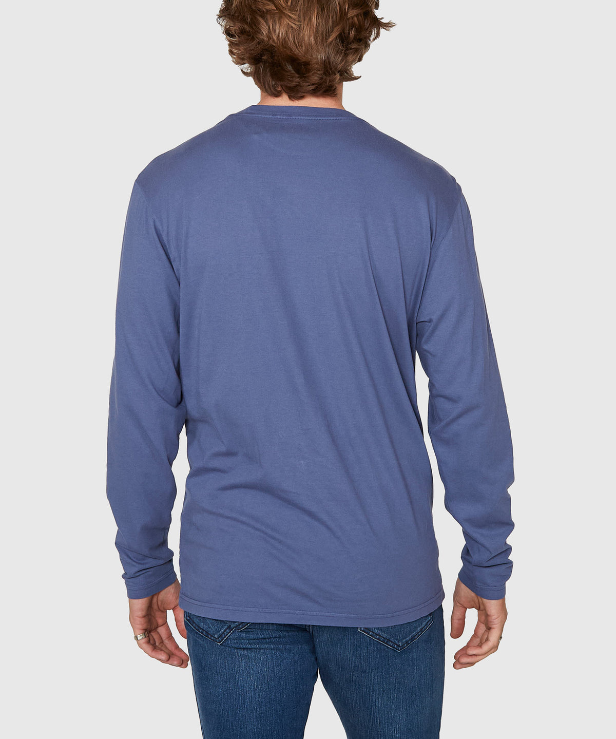 Westport Lifestyle Long Sleeve Ocean Washed Crew Neck T-Shirt, Men's Big & Tall