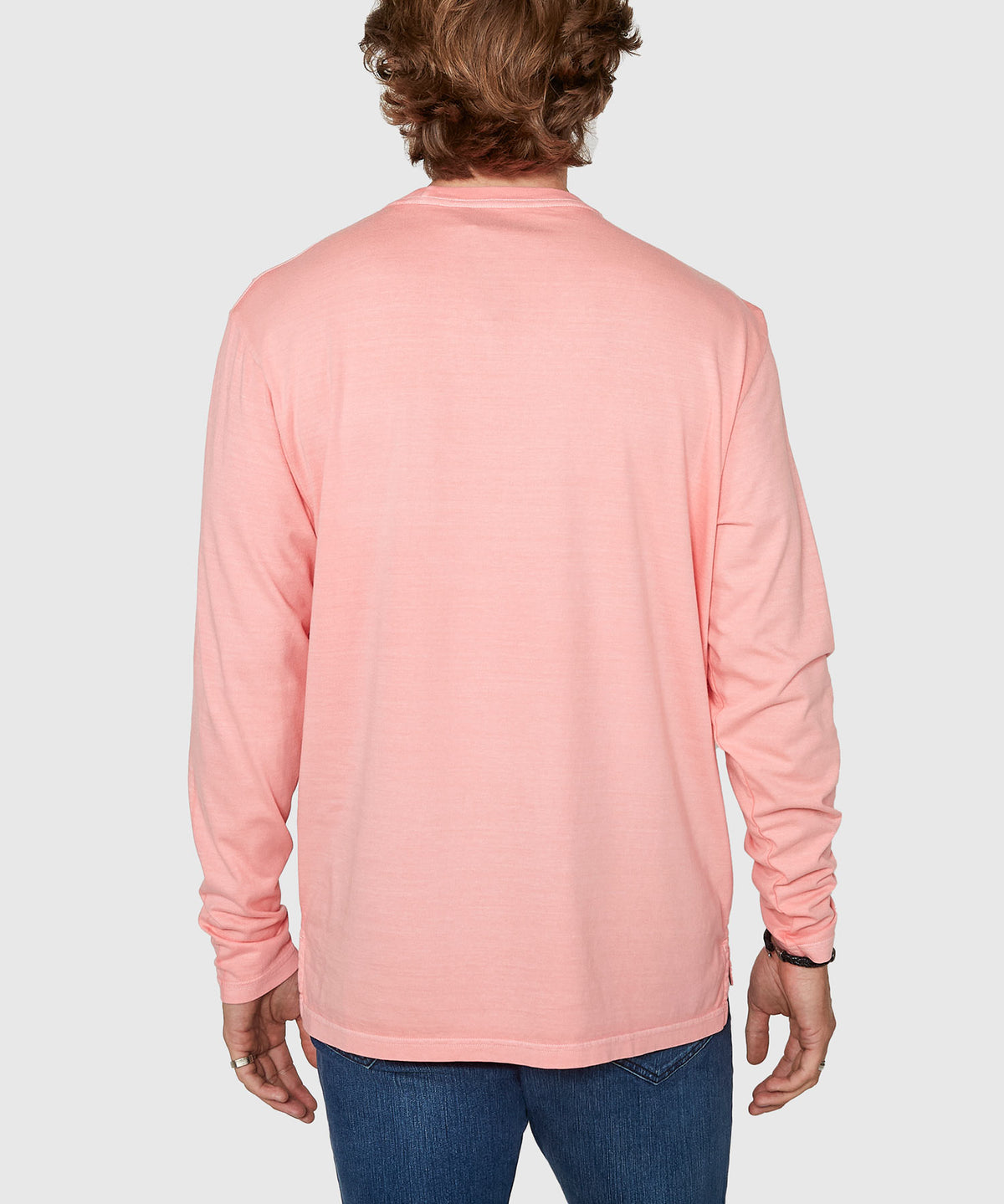 Westport Lifestyle Long Sleeve Ocean Washed Crew Neck T-Shirt, Men's Big & Tall
