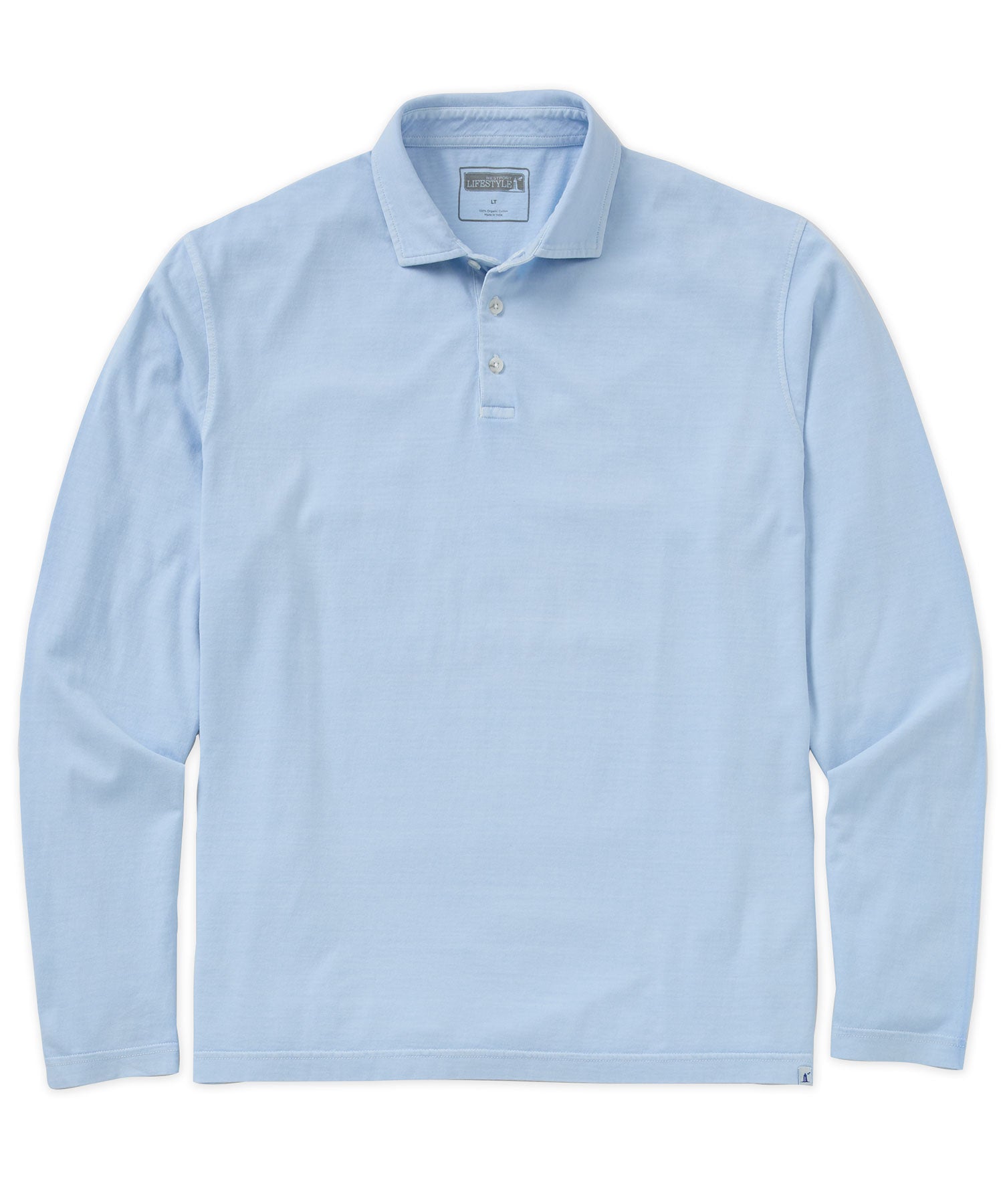 Westport Lifestyle Long Sleeve Ocean Washed Polo, Men's Big & Tall
