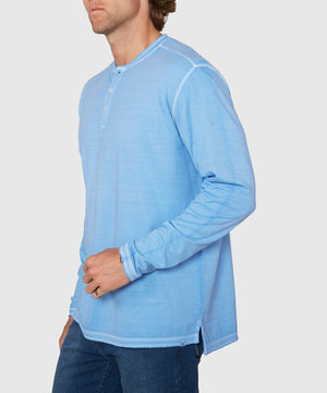 Westport Lifestyle Long Sleeve Ocean Washed Henley