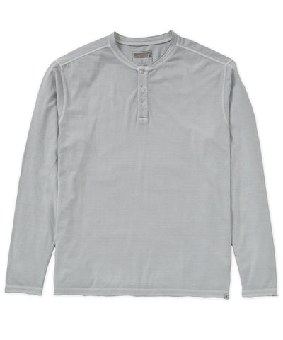 Westport Lifestyle Long Sleeve Ocean Washed Henley, Men's Big & Tall