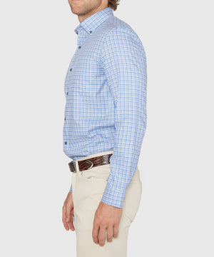 Westport Lifestyle Long Sleeve Button Down Collar Plaid Sport Shirt