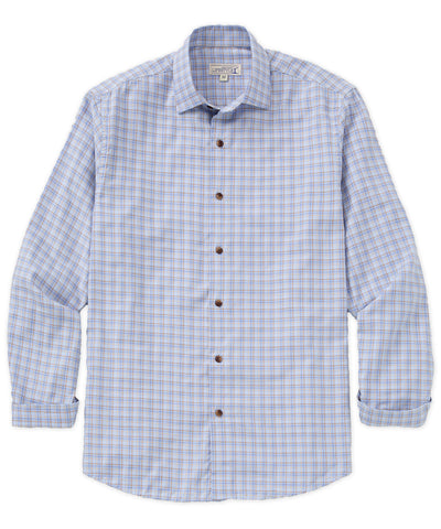 Westport Lifestyle Long Sleeve Button Down Collar Plaid Sport Shirt, Men's Big & Tall