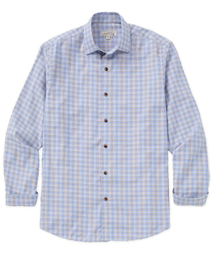 Westport Lifestyle Long Sleeve Button Down Collar Plaid Sport Shirt