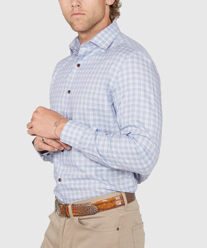 Westport Lifestyle Long Sleeve Button Down Collar Plaid Sport Shirt