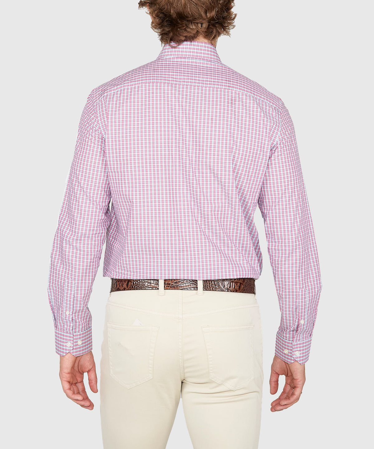 Westport Lifestyle Long Sleeve Button Down Collar Plaid Sport Shirt, Men's Big & Tall