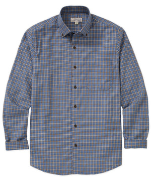 Westport Lifestyle Long Sleeve Button Down Collar Plaid Sport Shirt