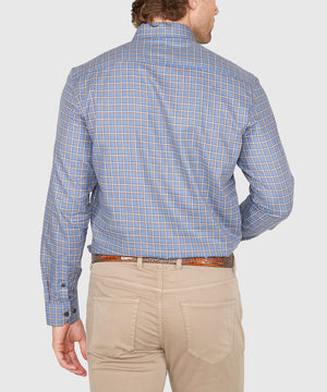 Westport Lifestyle Long Sleeve Button Down Collar Plaid Sport Shirt