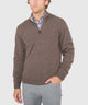 Westport Black Long Sleeve Heritage Cashmere Quarter Zip Pullover