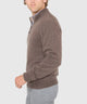 Westport Black Long Sleeve Heritage Cashmere Quarter Zip Pullover