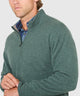 Westport Black Long Sleeve Heritage Cashmere Quarter Zip Pullover