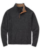 Westport Black Benson Donegal Button Mock Sweater