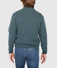 Westport Black Benson Donegal Button Mock Sweater
