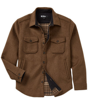 Westport Black Ridgeview Wool Blend Plaid Shirt Jacket