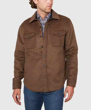 Westport Black Ridgeview Wool Blend Plaid Shirt Jacket