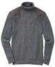 Westport Black Ribbed Military Turtleneck Pullover
