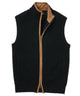 Westport Black Mystic Merino Wool Full Zip Vest