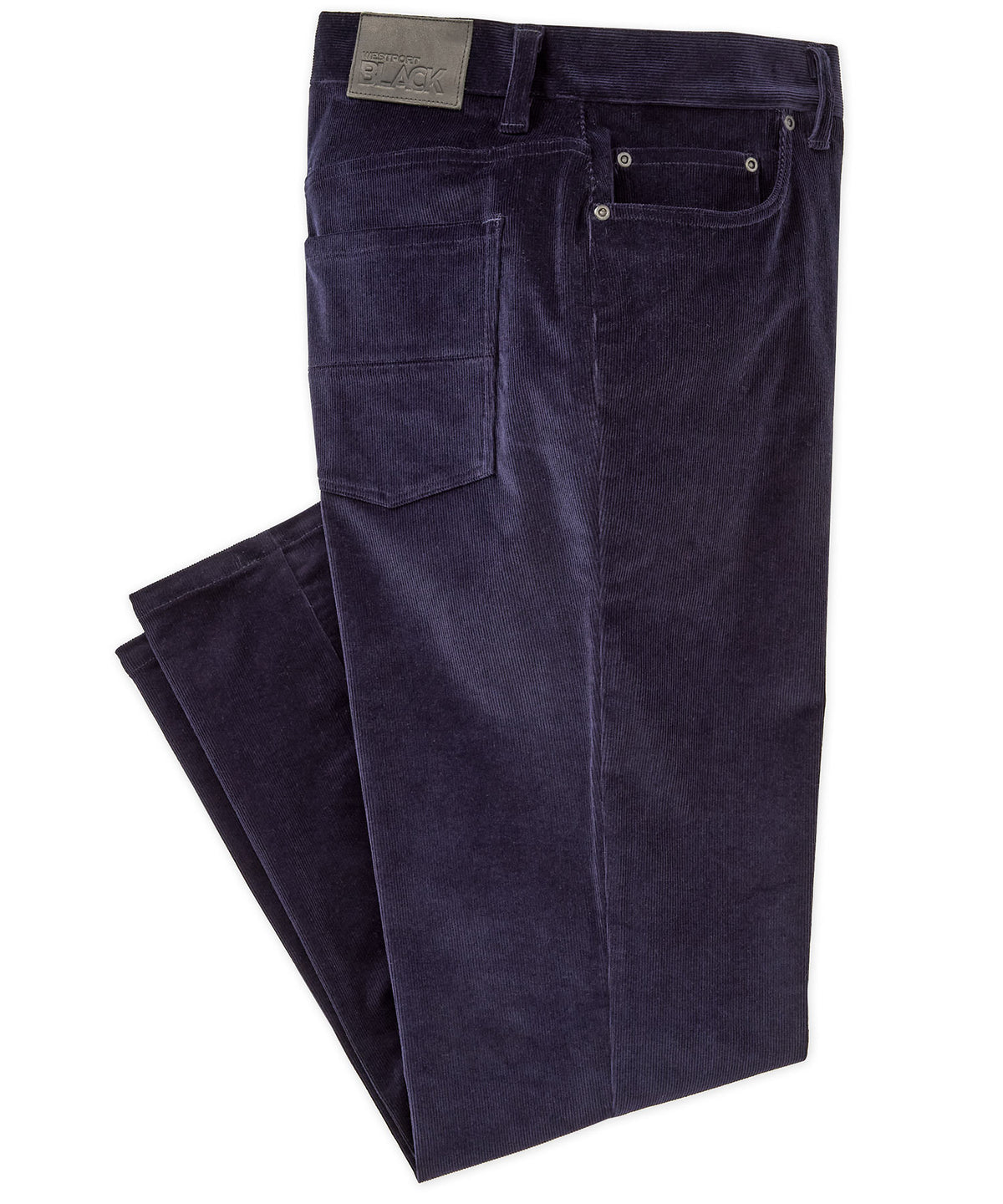 Westport Black Briarwood Stretch 5-Pocket Corduroy Pant, Men's Big & Tall