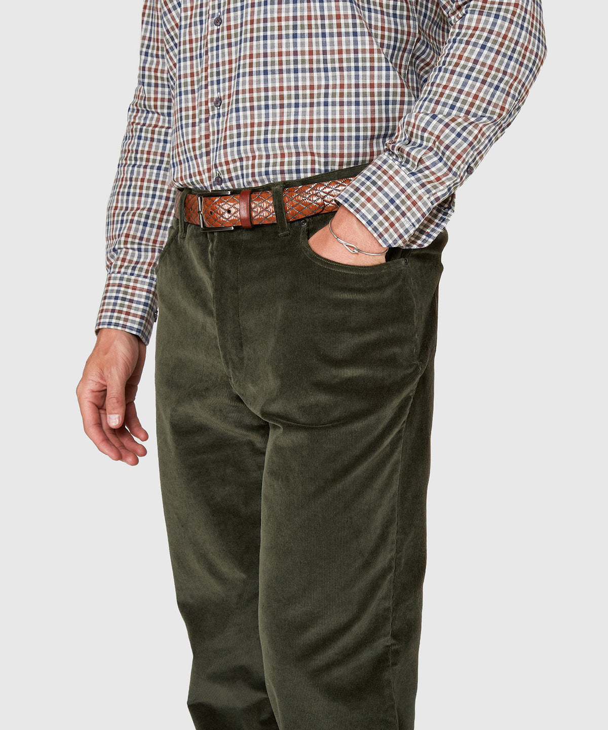 Westport Black Briarwood Stretch 5-Pocket Corduroy Pant, Men's Big & Tall