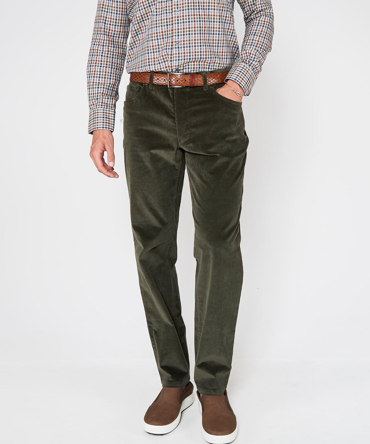 Westport Black Briarwood Stretch 5-Pocket Corduroy Pant, Men's Big & Tall
