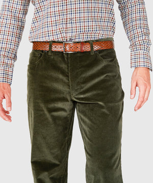 Westport Black Briarwood Stretch 5-Pocket Corduroy Pant