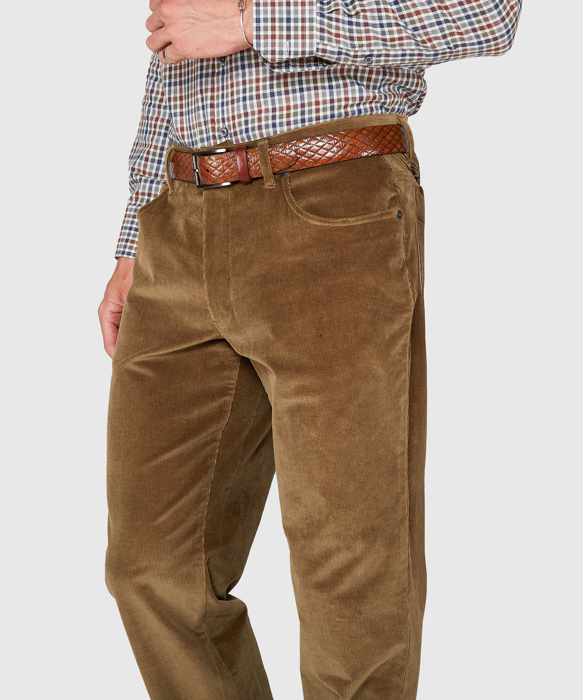 Westport Black Briarwood Stretch 5-Pocket Corduroy Pant, Men's Big & Tall