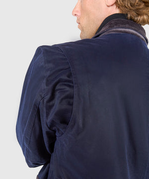 Westport Black Hudson Waxed Cotton Car Coat
