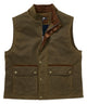 Westport Black Hudson Waxed Cotton Vest