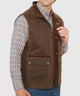 Westport Black Hudson Waxed Cotton Vest