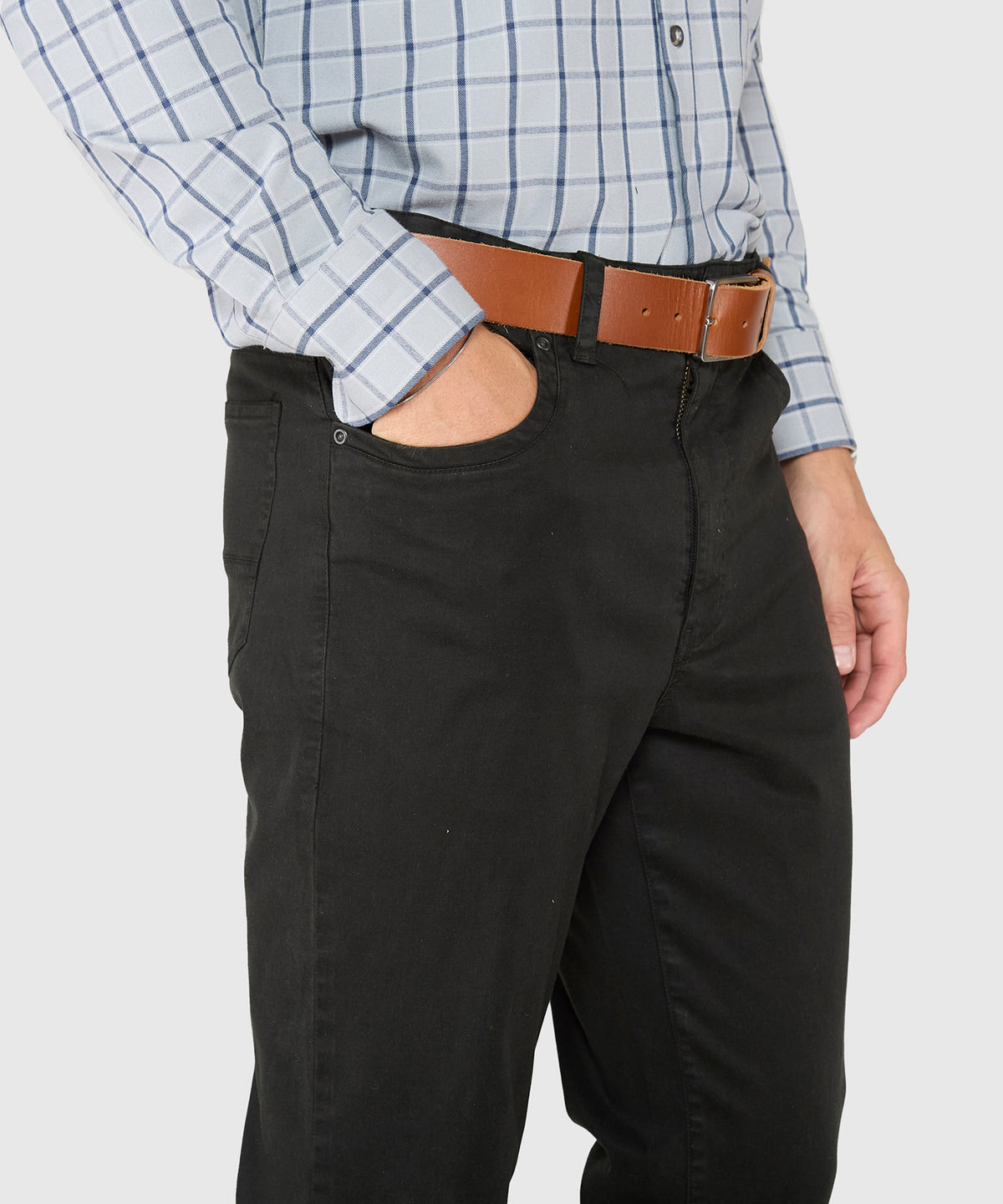 Westport Black Ocean Washed Stretch 5-Pocket Pant, Men's Big & Tall