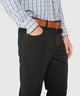 Westport Black Ocean Washed Stretch 5-Pocket Pant