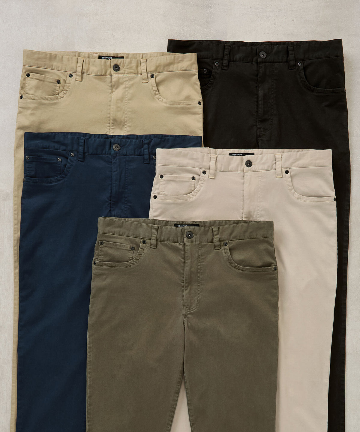 Westport Black Ocean Washed Stretch 5-Pocket Pant, Men's Big & Tall