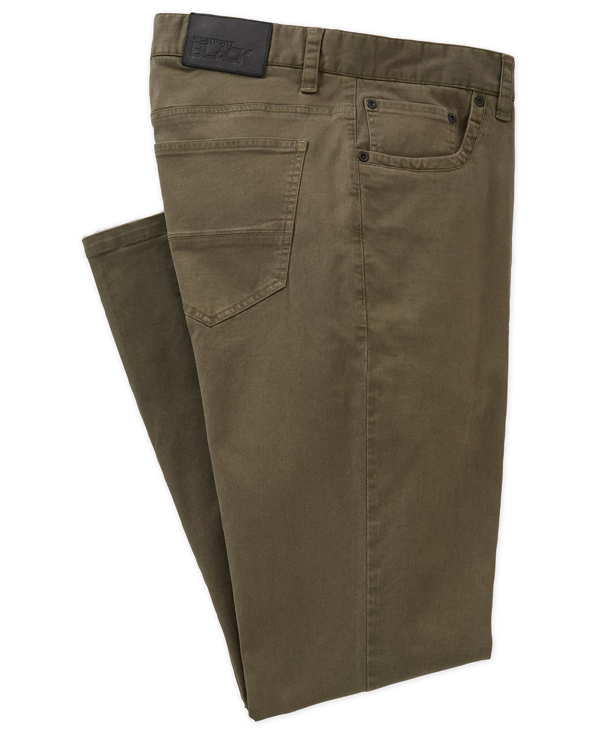 Westport Black Ocean Washed Stretch 5-Pocket Pant, Men's Big & Tall