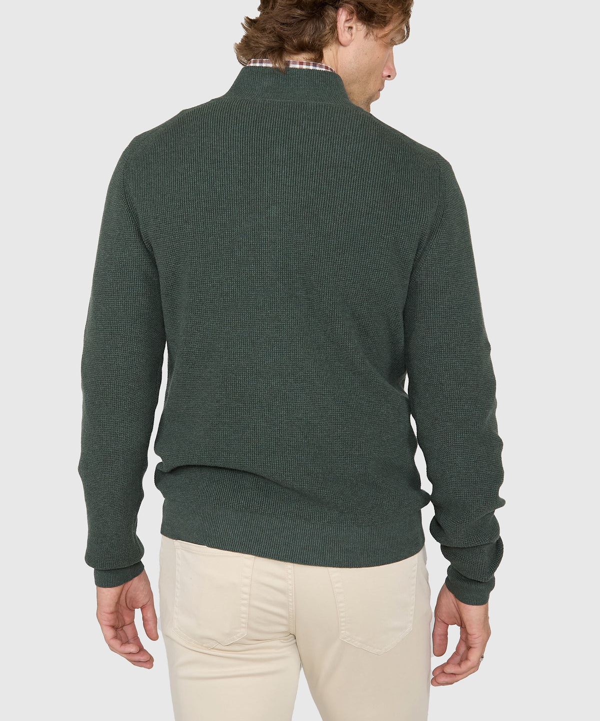 Westport Black Legacy Cotton Cashmere Button Mock Sweater, Men's Big & Tall