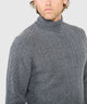 Westport Black Long Sleeve Alpine Cable Turtleneck Sweater