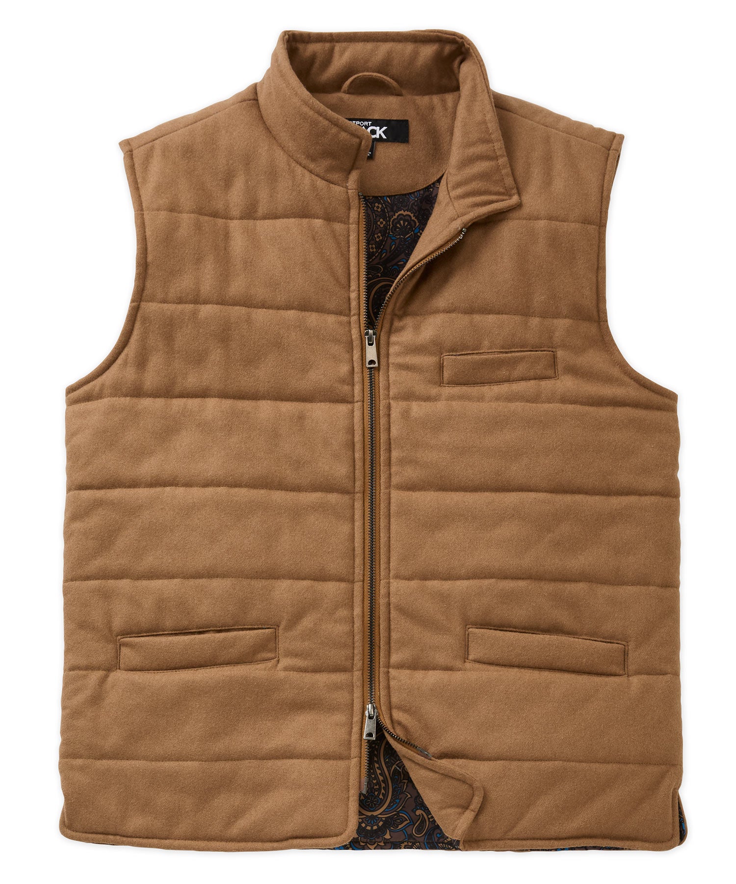Westport Black Wool Blend Commuter Vest, Men's Big & Tall