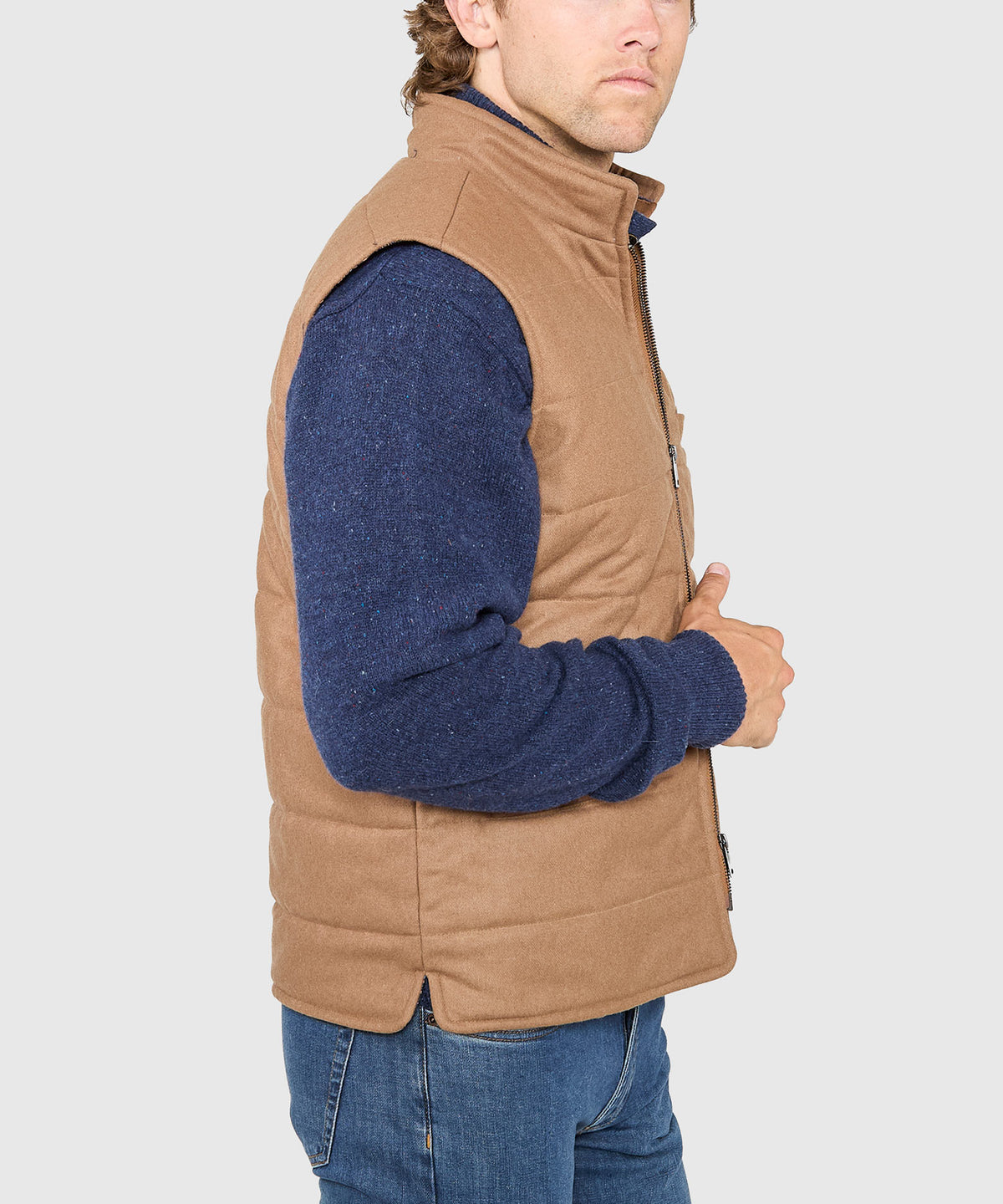 Westport Black Wool Blend Commuter Vest, Men's Big & Tall